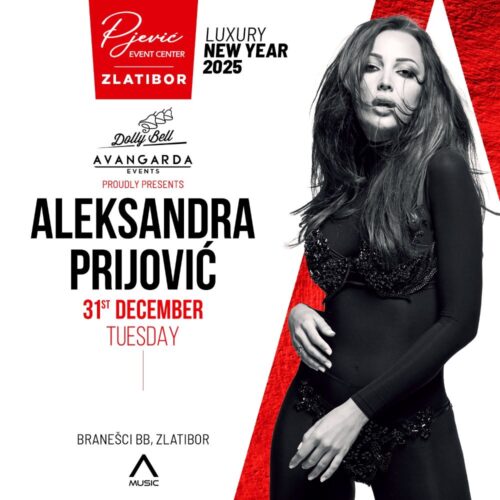 Plakat za doček Nove godine u Event centru Pjević